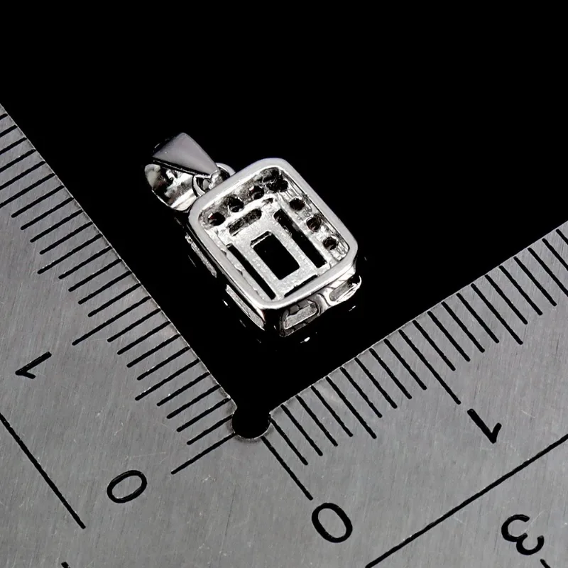925 сребърно колие с гранат 6х 4 мм