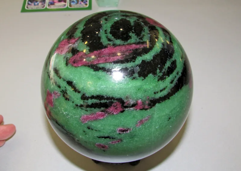 Zoisite with ruby sphere (Anyolite)