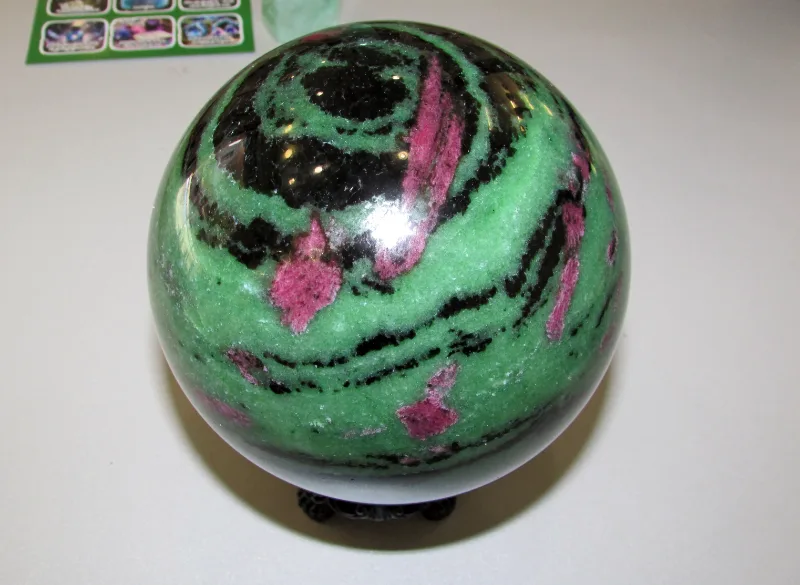 Zoisite with ruby sphere (Anyolite)