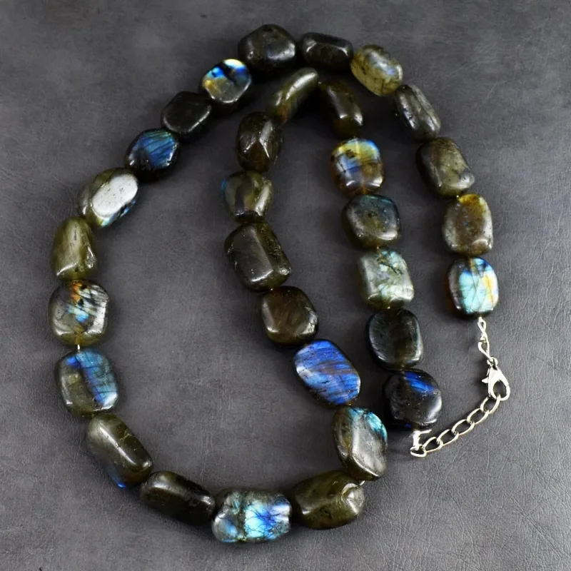 Labradorite Beaded Necklace 559 carat